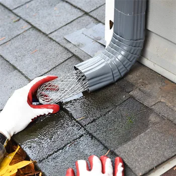 

Expand Aluminum Filter Guard Strainer Stops Blockage Leaf Drains Debris Drain Net Cover 4PCS