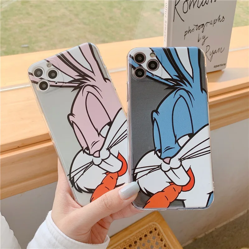 

Cute Cartoon Animal Case For iPhone 11 Pro Max X XR XS Max 7 8 Plus SE2020 Soft Silicone Transparent Phone Cover Coque