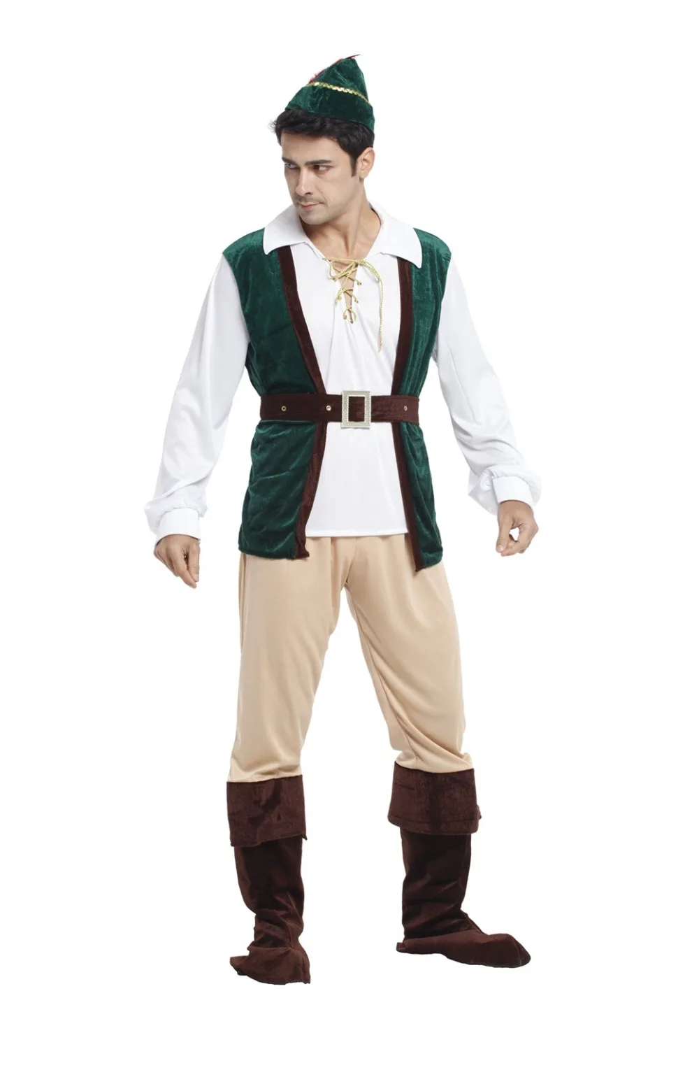 Шанхай история Хеллоуин костюм для взрослых лес принц Косплэй костюм Хантер одежда Аниме форма Костюмы для Для мужчин