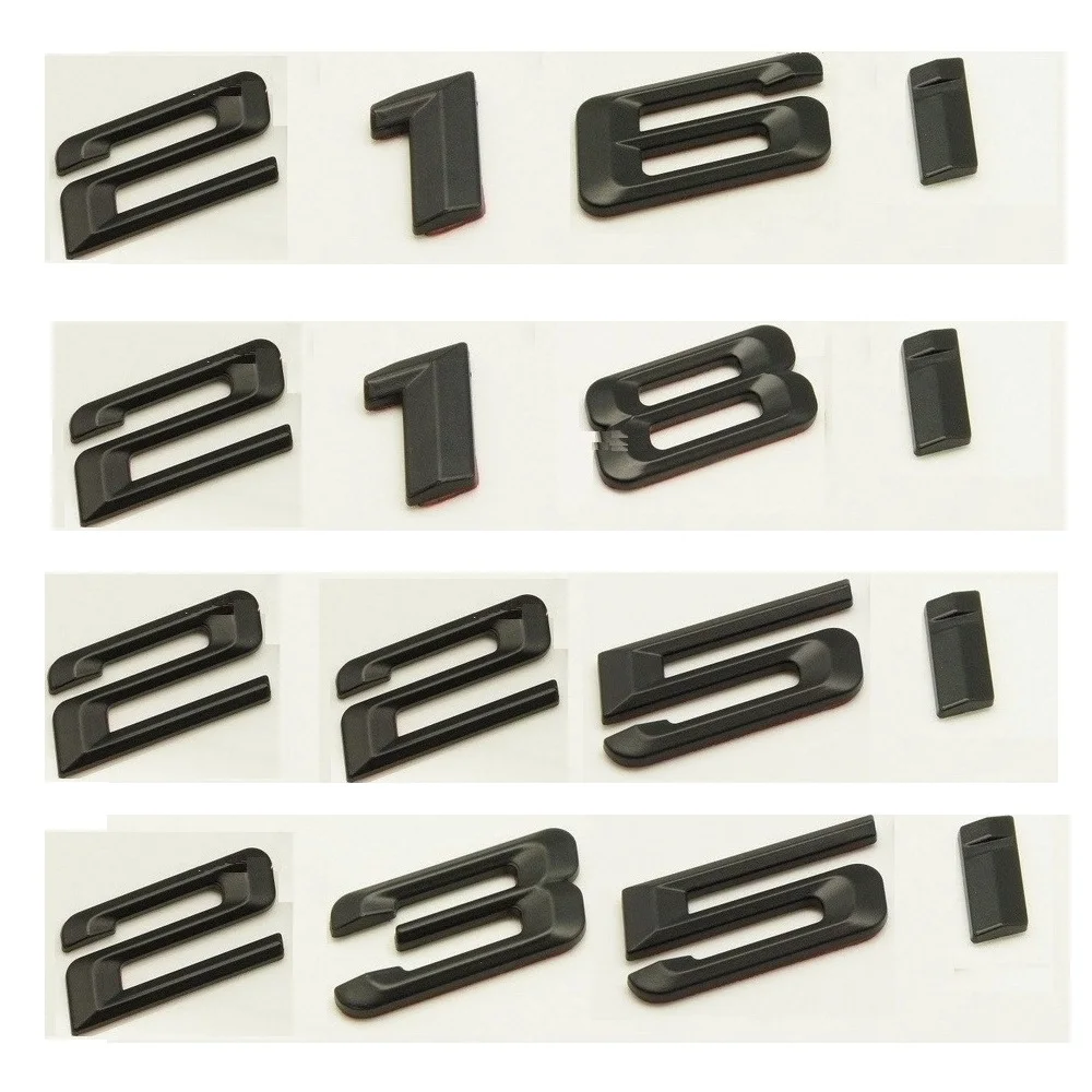 Черная эмблема для BMW 2 серии 216i 217i 218i 220i 223i 224i 225i 228i 230i 232i 233i 235i 23i 240i 245i 250i значки с