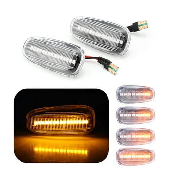 

For Opel Zafira A 1999-2005 2Pcs LED Dynamic Turn Signal Light Flowing Side Marker Fender Lamps Car Light For Astra G 1998-2009