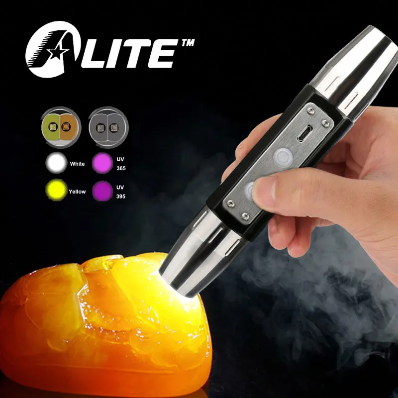 TMWT USB Rechargeable UV Torch light Coin detection 365nm Flashlight Battery Built-in battery Used for identification of jade | Лампы и