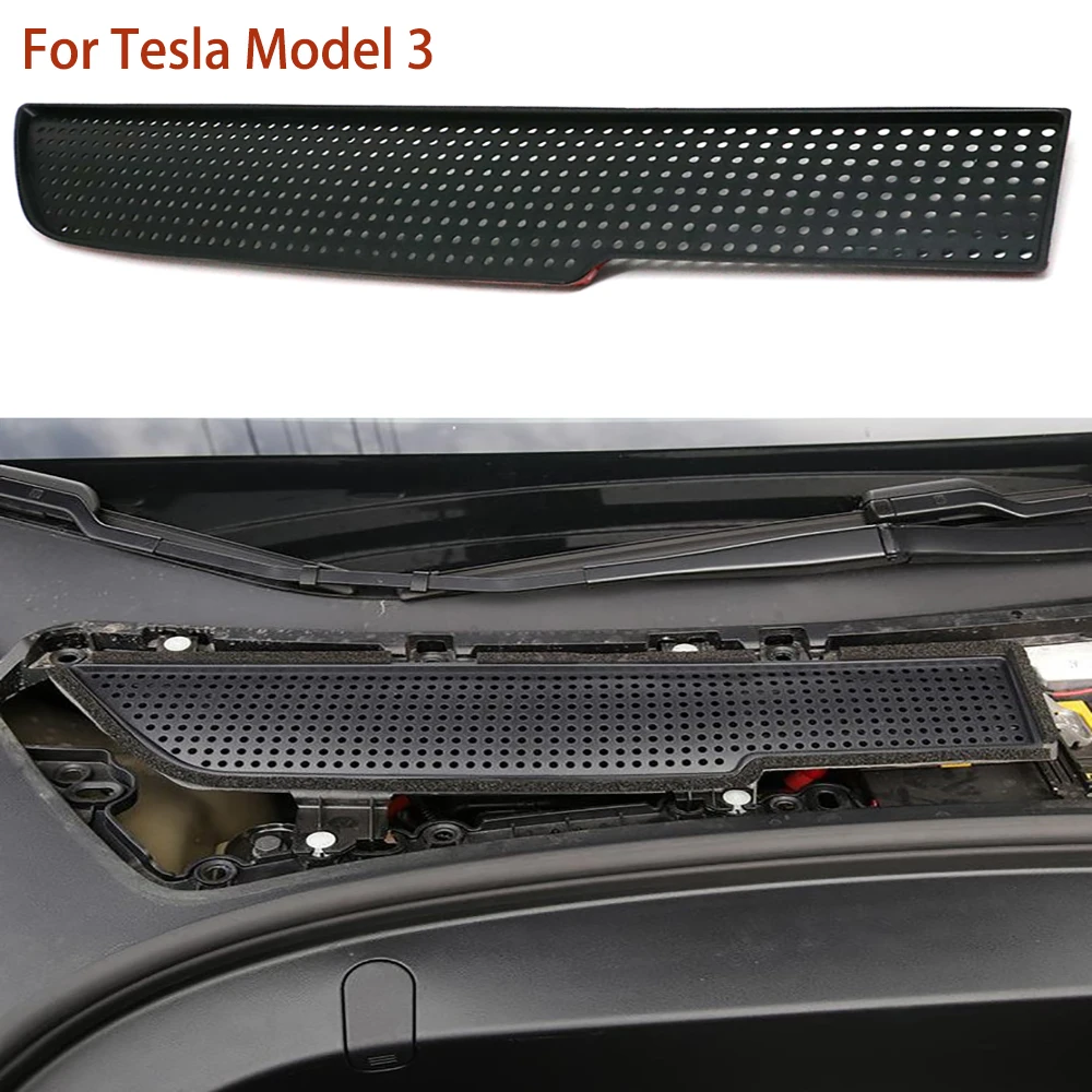 Filtro de entrada de aire de flujo de aire de ventilación marco de protección para Tesla modelo 3 2017-2019 entrada de aire cubierta de rejilla