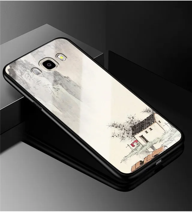 7 Для samsung J5 чехол из закаленного стекла Роскошная твердая задняя крышка для samsung Galaxy J5 Чехол Мягкий бампер J510 милые Чехлы для телефона - Цвет: 7