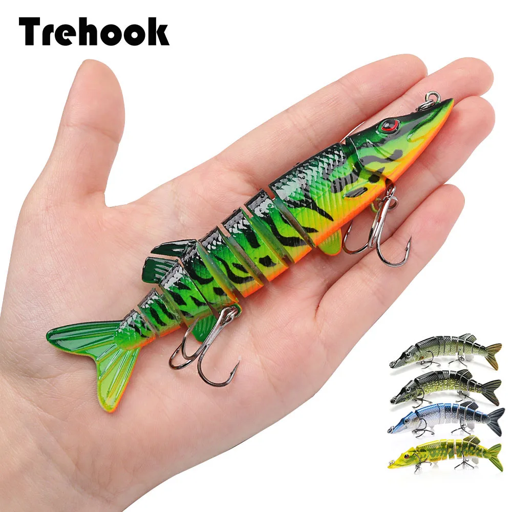 12 5 см 20 г 9 segement Swimbait Щука воблеры Crankbait рыболовная приманка Мульти соединенная