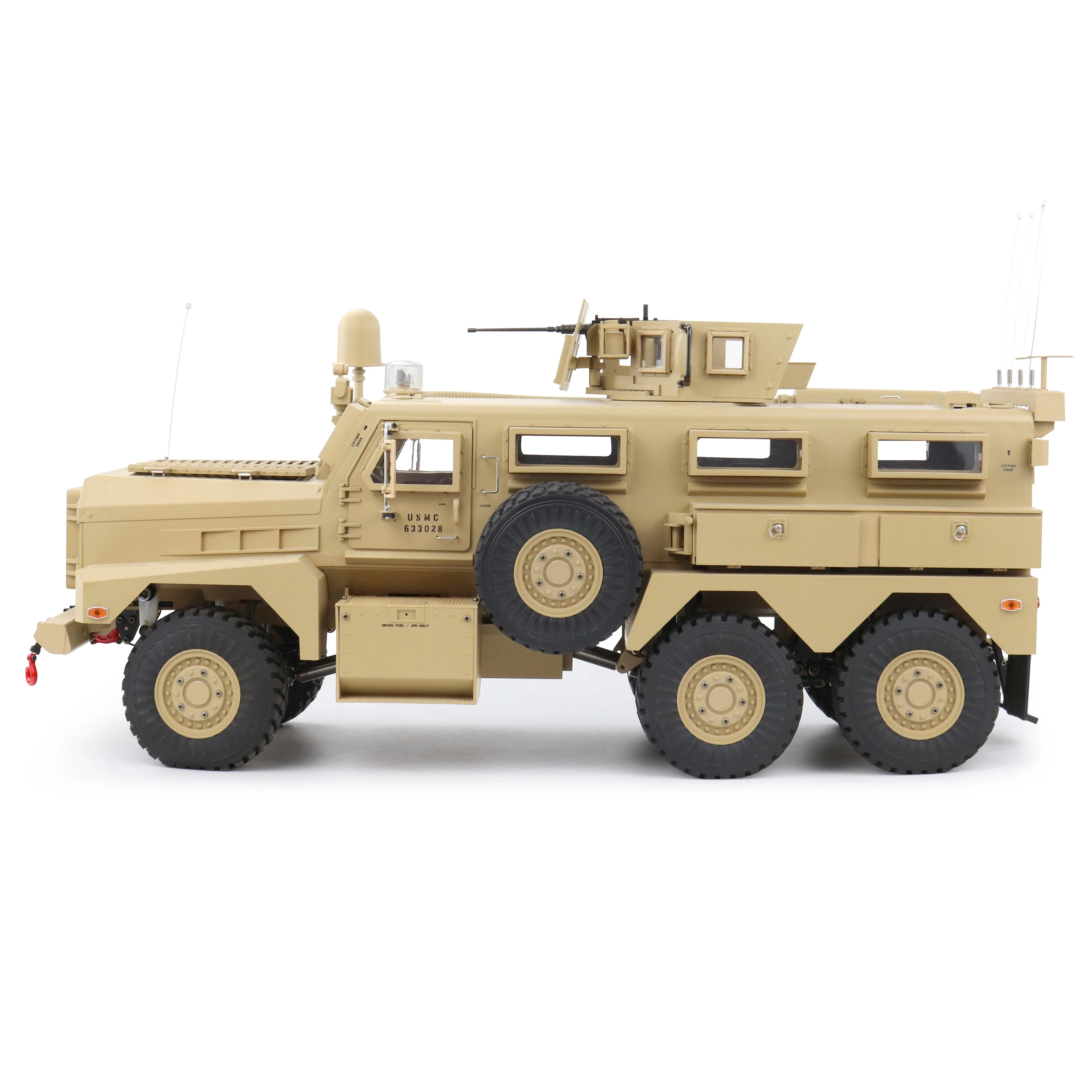 1/12 US Full Scale Alloy 6*6 Explosion Proof Military Truck