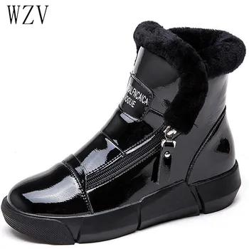 

Winter Shoes Women Snow Boots Platform Keep Women Boots Waterproof Warm Ankle Winter Boots With Thick Fur Heels Botas Mujer G35