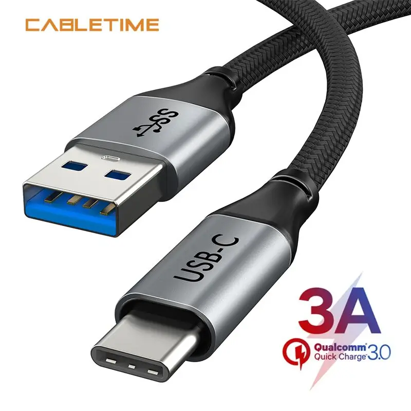 Кабель USB Type C для синхронизации и быстрого зарядного устройства 3A Huawei mate 20 P30 Pro
