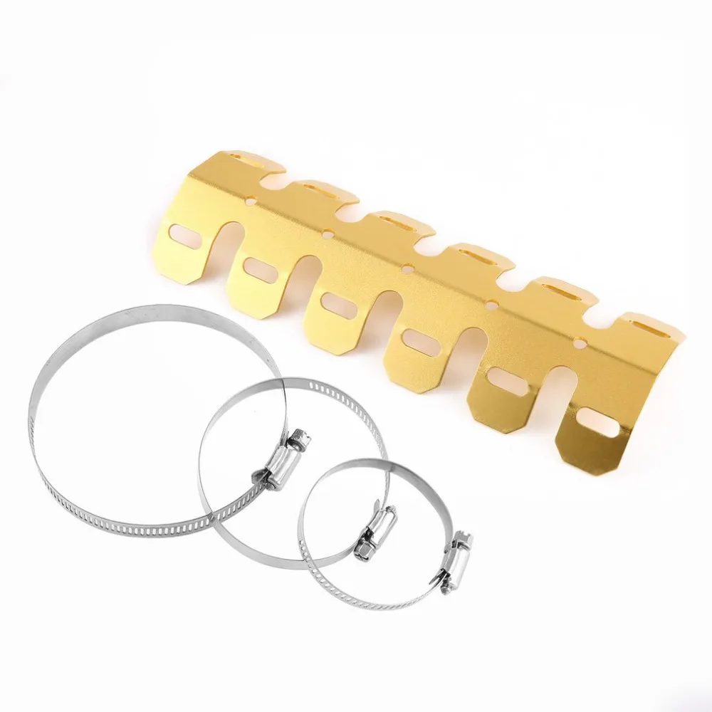 NewUniversal алюминиевый глушитель мотоцикла защитная накладка на патрубок теплозащитная Крышка для всех грязных велосипедов внедорожных гонок