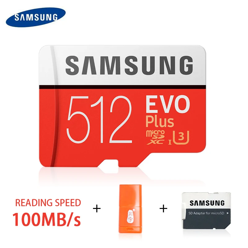 SAMSUNG Micro SD карта 256 ГБ 32 ГБ 64 Гб 128 Гб Карта памяти SDHC SDXC класс EVO Plus Claas10 UHS TF SD карты для смартфона/камеры