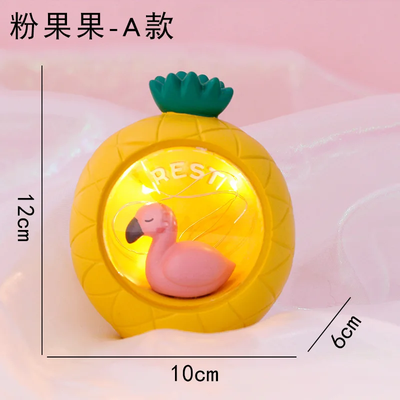 Creative Christmas Gifts New Year Table Lamp Decoration Girl Heart Room Layout Unicorn Lamp Student Gift Night Light for Kids - Цвет: Candy A