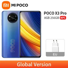 POCO X3 Pro Global Version 8GB 256GB Snapdragon 860 Mobile Phone NFC 120Hz DotDisplay 5160mAh 33W Fast Charge Quad AI Camera