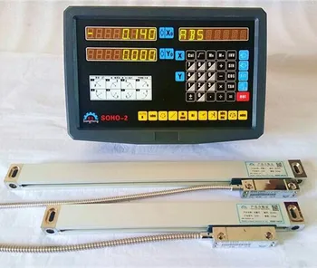 

Original Soho - 2 AXIS Milling lathe dro Digital Readout and 2 pieces 1000mm linear Scale (Complete Set with accessories)