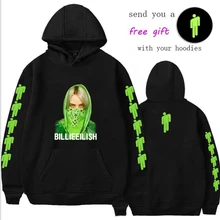 KPOP BILLIE EILISH, 3d Толстовка с капюшоном, Толстовка для мужчин/женщин, с карманами, толстовки с капюшоном, уличная одежда в стиле хип-хоп, хлопковый пуловер с капюшоном, одежда