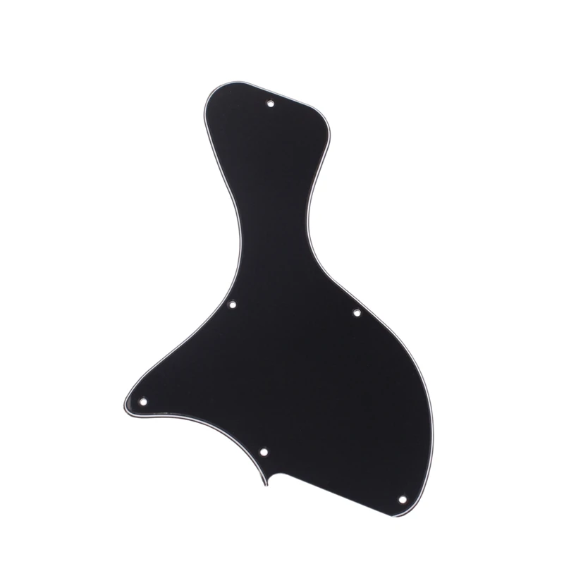 

1PC Celluloid Guitar Pickguard Material Scratch Plate Shaped Black