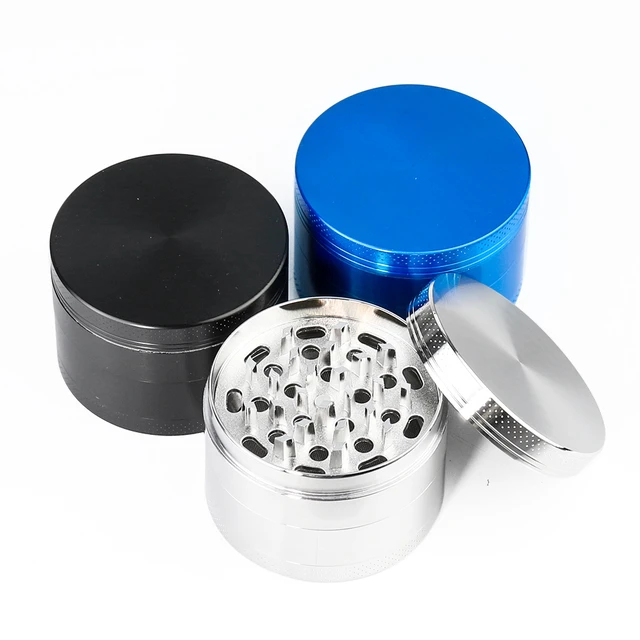 Food Herballoy 4-layer Herb Grinder - Kitchen Spice & Pepper Crusher