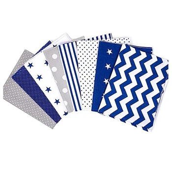 

8PCS-Cotton Fabric Bundles Flower Printed Square Patchwork Precut Fabric Home Textile Material Cloth for DIY Craft