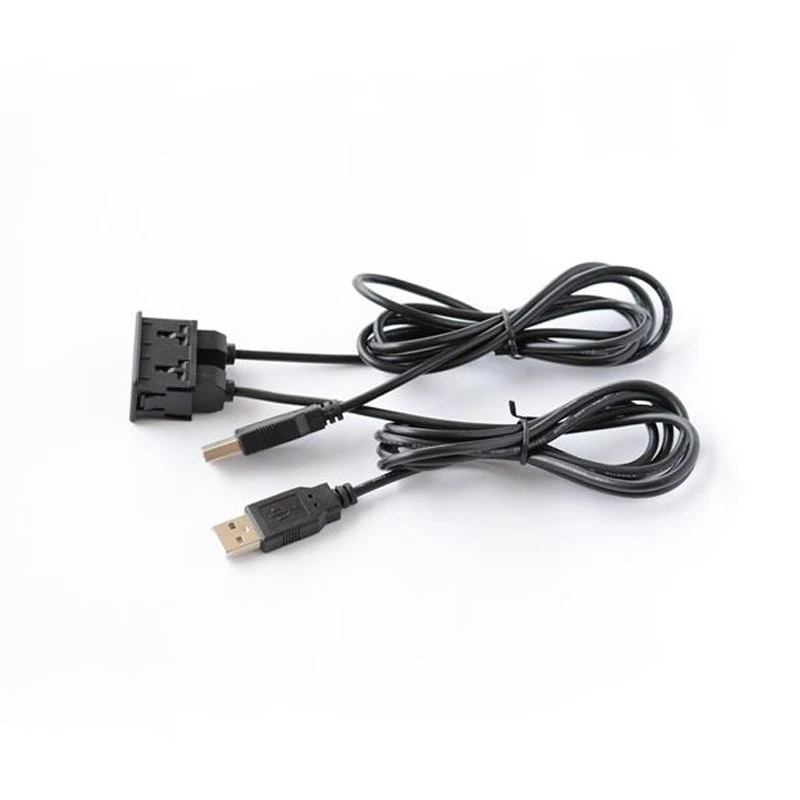 Biurlink 150 см автомобильный двойной USB адаптер Авто Удлинительный USB зарядка аудио адаптер для Toyota Honda для iPhone Android смартфон