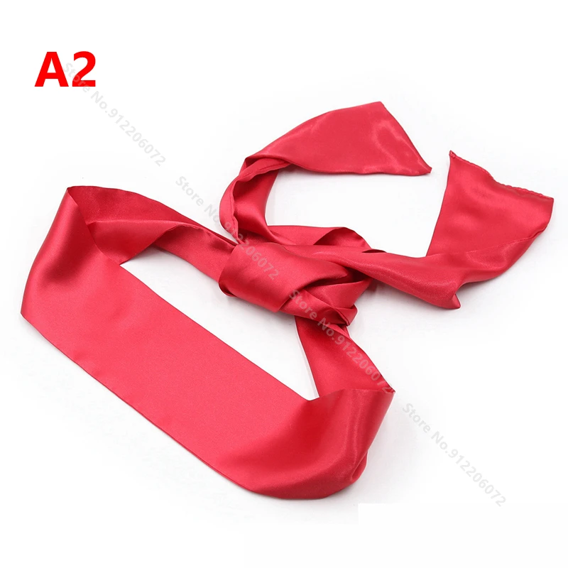 Rollenspiele Sex Augenbinde Spielzeug aus Seidensatin Krawatte Augenmaske für Frauen Männer BDSM Handschellen Handgelenk Bondage Spiele für Erwachsene_voghion.com