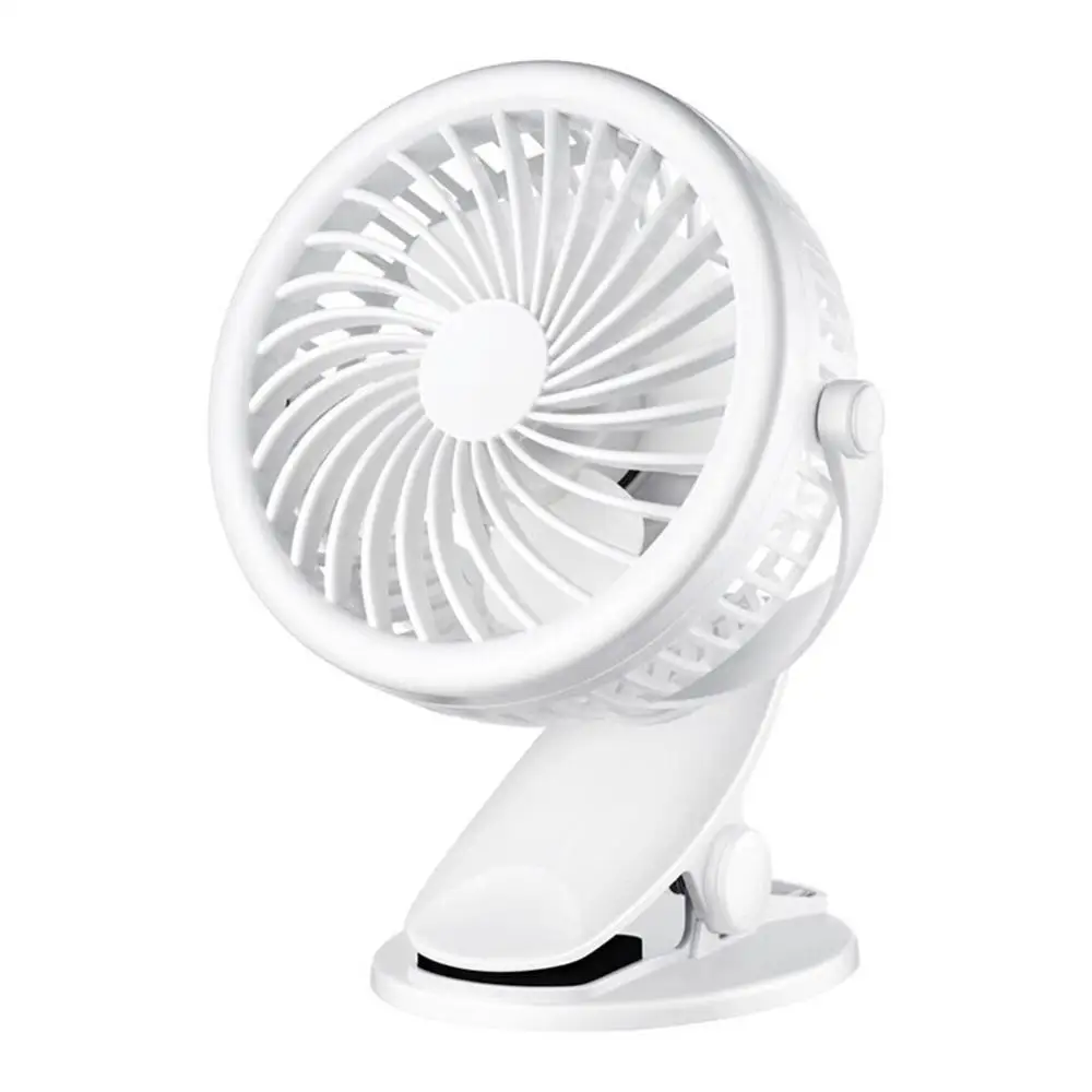 USB клип вентилятор Tischventilator мини вентилятор ноутбук, лэптоп, компьютер вентилятор вращения 360 Регулируемая скорость ветра - Цвет: white
