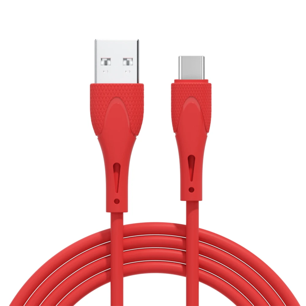 Liquid Silicone USB Cable 2.4A Fast Charging Wire Type-C/Micro USB/iOS Quick Charger Data Cable Core For iphone huawei xiaomi 11 iphone to hdmi