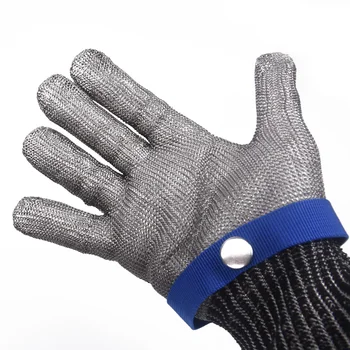 

Stainless Steel Metal Mesh Butcher Glove Safety Cut Proof Stab Resistant Hppe Cut Glove Steel Wire Glove