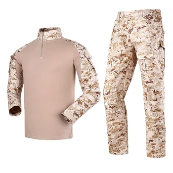 

Men Military Airsoft Paintball BDU Uniform Combat Frog Tactical Uniform Desert Digital