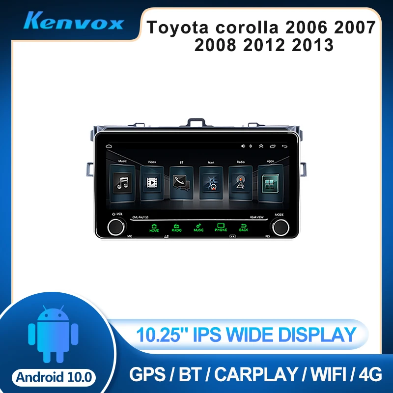 Автомагнитола 2 din 10 25 дюйма IPS Android для Toyota corolla 2006 - 2013 | Автомобили и мотоциклы
