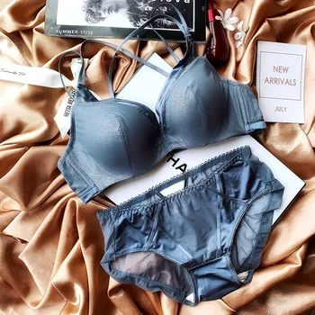 

2020 New Sexy Fashion Seamless Bra sets for Women Push Up Lingerie glaze Wire Free Brassiere panties Female Underwear Intimates