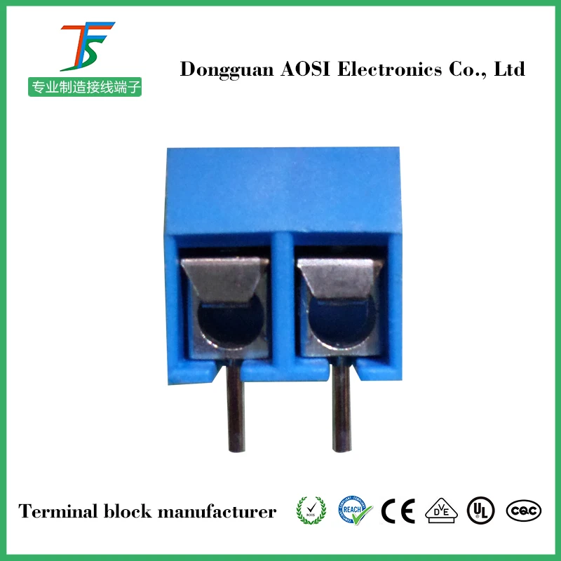 100 шт. KF301-2 P винт 5,0 мм клеммный блок 2 Pin 3 Pin соединяемый pcb клеммный блок разъем