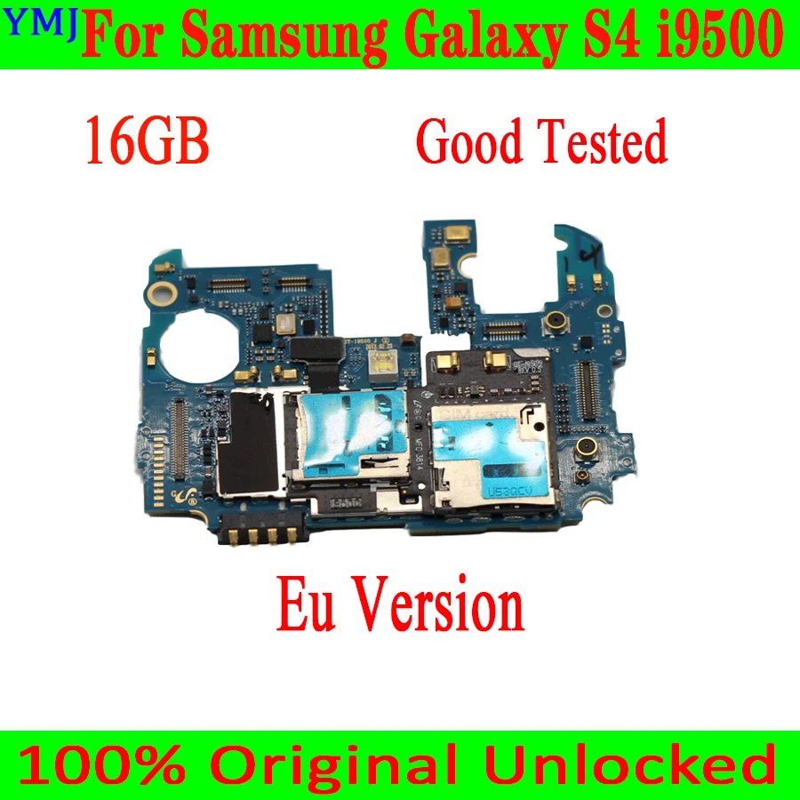 Оригинальная разблокированная материнская плата для Samsung Galaxy S4 i9500 с системой