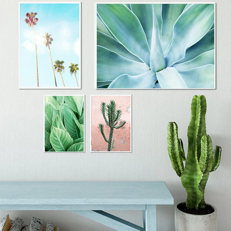 Nordic Coconut Tree Poster Canvas Painting Drawing Modern Wall Picture For Bedroom Living Room Home Decor | Дом и сад