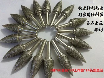 

Coarse Sand Diamond Engraved Lettering Grinding Head Emery Sand Polished Cast Iron Special 6mm Handle