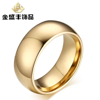 

Jewelry tungsten steel jewelry Korean ring tungsten gold jewelry men's ring tcr-001g
