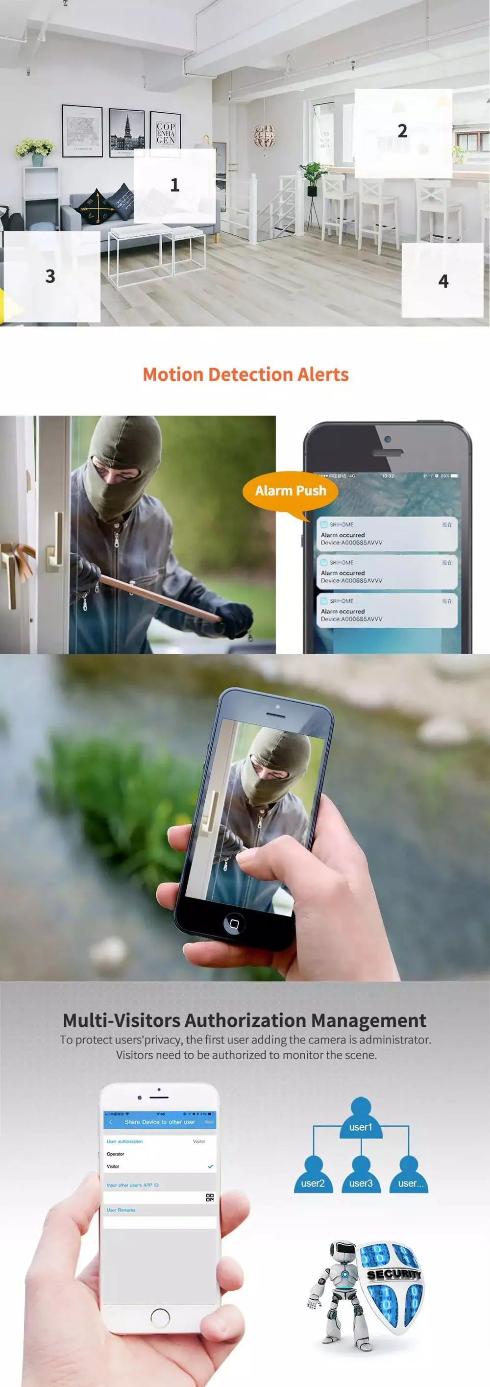 Sricam SH029 3.0MP мини ip-камера, водонепроницаемая wifi камера, умный дом, ночное видение, детский монитор, мобильный пульт дистанционного управления, человеческая отслеживающая сигнализация