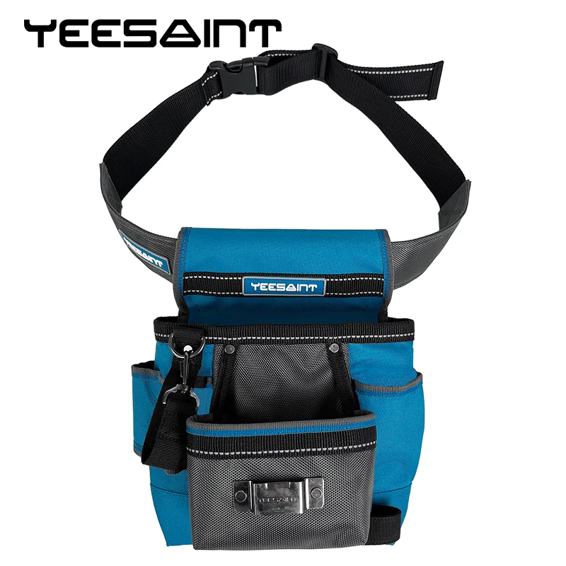 YEESAINT Multifunctional Detachable Combined Tool Waist Bag,Electrical Tool Storage Bag in 1680D,6 Pockets Tool Belt Bag large tool chest Tool Storage Items