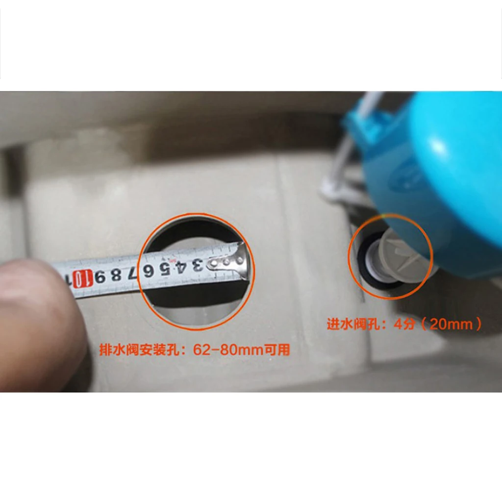 No Leakage Entry Toilet Cistern Float Valve 1/2