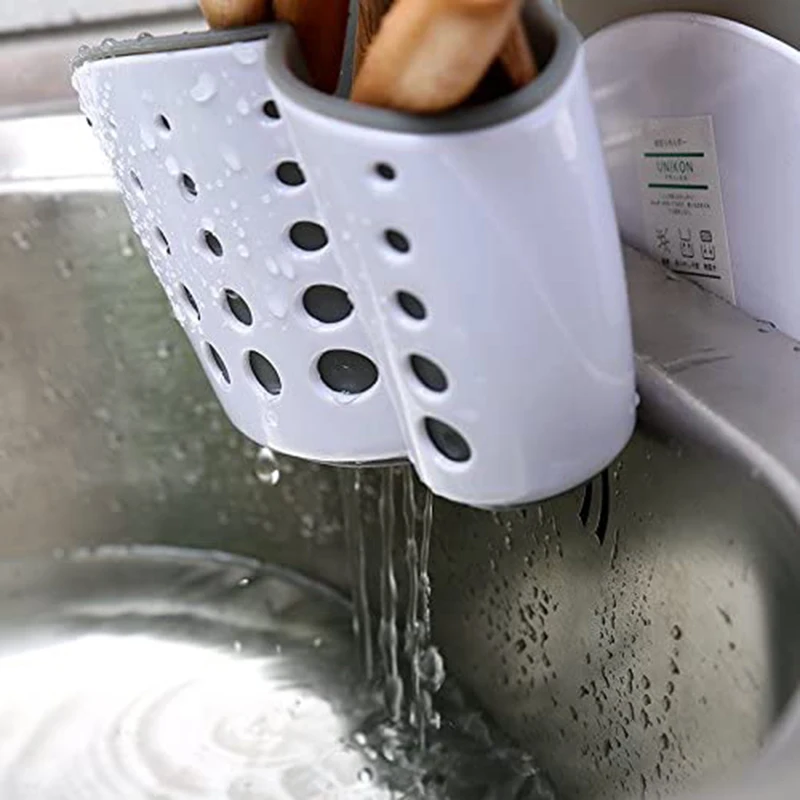 Kitchen Sink Caddy Sponge Holder  Soap Sponge Drain Rack Faucet - Kitchen  Caddy - Aliexpress