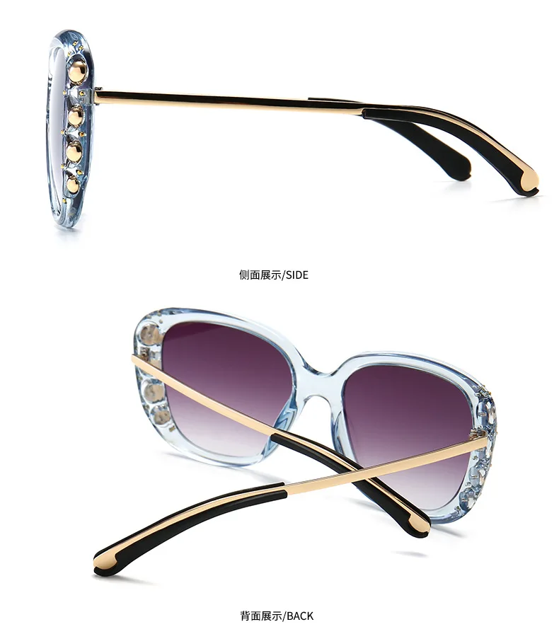 NEW Vintage Men Square Sunglasses Women Retro Punk Style Metal Frame Colorful Mirror Rivet Sun Glasses Eyewear UV400 NX