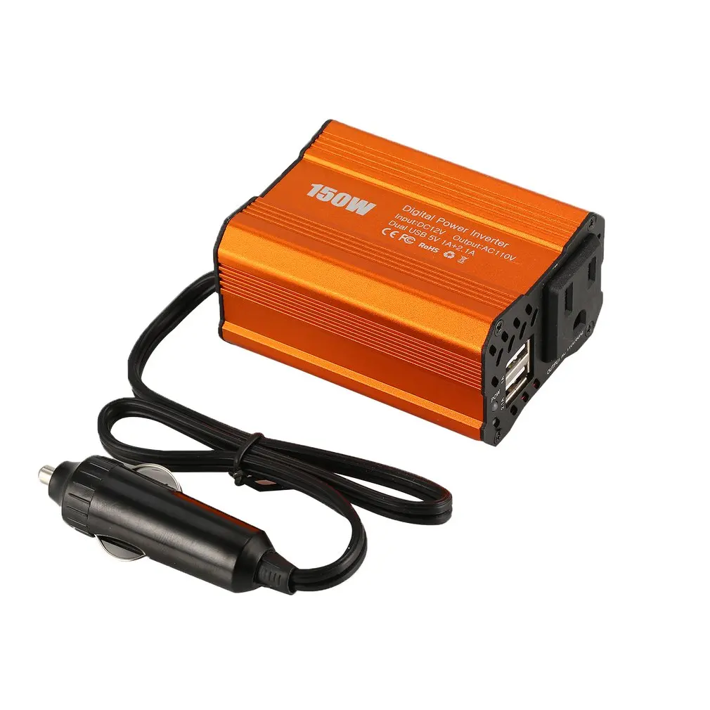 Двойной USB 150 Вт DC 12 В в AC 110 В DC В AC портативный автомобильный инвертор зарядное устройство конвертер адаптер Модифицированная синусоида