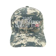 Сделать Америку большой снова шляпа Трамп Камуфляж Бейсбольная Кепка Регулируемый головной убор с вышивкой L9375