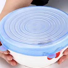 Силиконовый универсальный чехол для сохранения свежести при высоких температурах многофункциональный герметичный чехол для сохранения свежести 6 упаковок