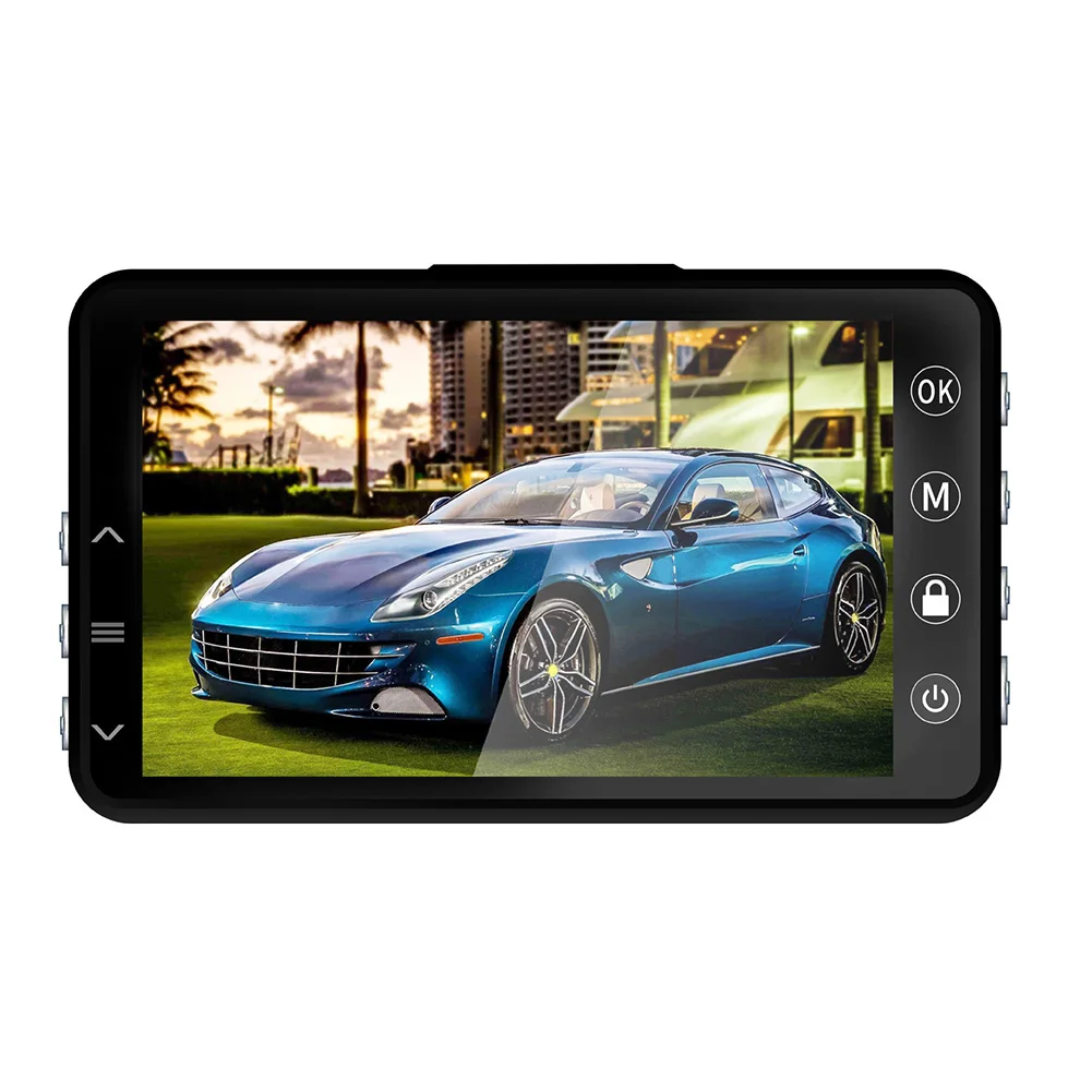 3 дюймов легко установить FHD1080P для парковочной системы Широкий формат Dash Cam вождения авто присоской Автомобильный видеорегистратор с функцией ночного видения gps G Сенсор