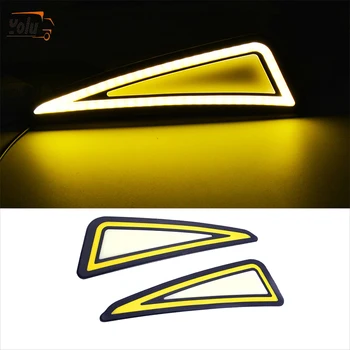 

YOLU LED Flexible Daytime Running Light Car Driving Lamp Turning Signal Light Waterproof 12v DRL