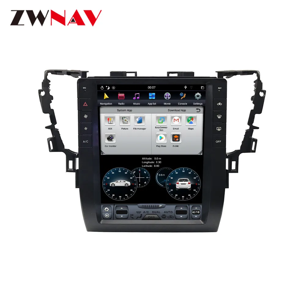 Best Android 9.0 Car GPS Navigation For Toyota Alphard 2015-19 head unit multimedia autoradio tape recorder no DVD player Tesla style 10
