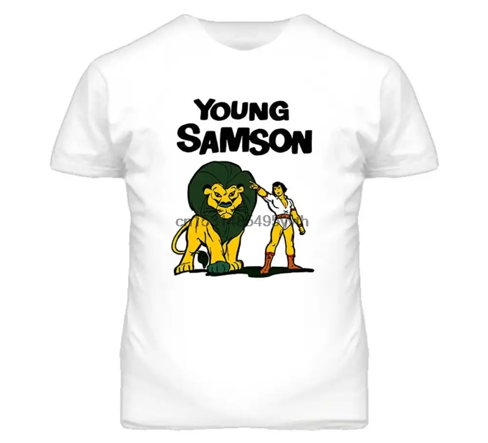 Young Samson And Goliath Cartoon Retro Tv T Shirt Aliexpress