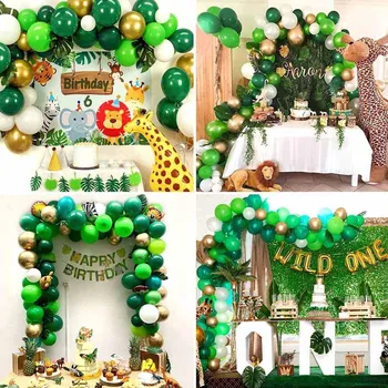 

106Pcs Jungle Safari Theme Balloon Garland Arch Kit Birthday Party Decorations Arch Garland Party DIY Decorations Supplies