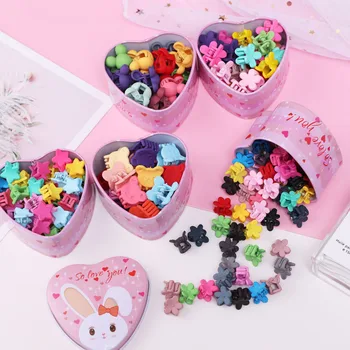 

10/15 pcs New Fashion Girls Small Hair Claw Cute Candy Color flower Hair Jaw Clip Children Hairpin Hair Accessories For Kids