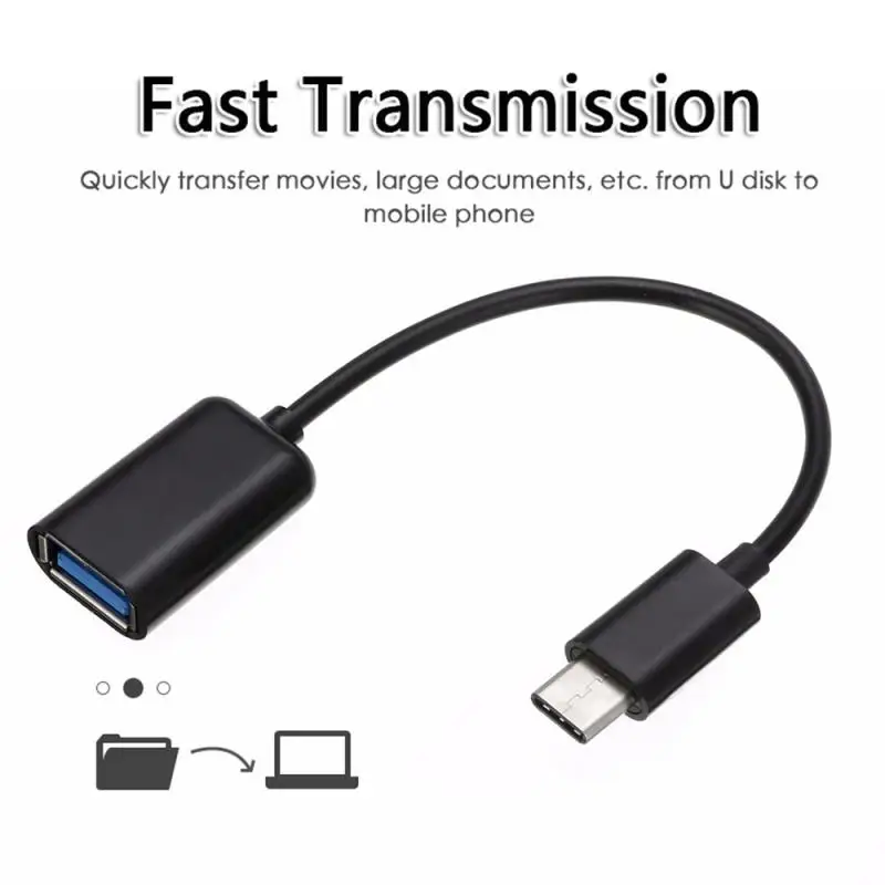 CASEIER USB 2.0 To Type C OTG Cable For Xiaomi Redmi Note 9S 8 8T 7 9 Pro Max Adapter Micro Cables Huawei Laptop | Мобильные