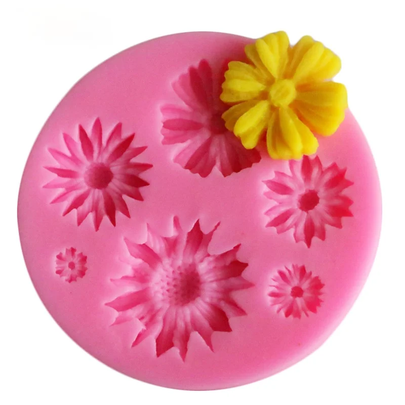 New 3D Flower Silicone Molds Fondant Craft Cake Candy Chocolate Sugarcraft Ice Pastry Baking Tool Mould Soap Mold Decorator |